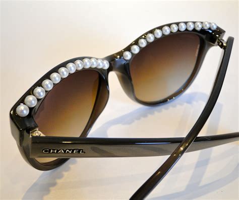 chanel sunglasses pearls|authentic chanel sunglasses.